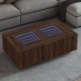Mesa de centro con Infinity LED marrón roble 116x69x40 cm de , Mesas de centro - Ref: Foro24-3284062, Precio: 170,80 €, Descu...