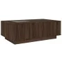 Mesa de centro con Infinity LED marrón roble 116x69x40 cm de , Mesas de centro - Ref: Foro24-3284062, Precio: 168,72 €, Descu...