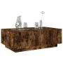 Mesa de centro con Infinity LED roble ahumado 116x69x40 cm de , Mesas de centro - Ref: Foro24-3284060, Precio: 189,38 €, Desc...