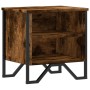 Mesita de noche madera de ingeniería roble ahumado 40x30x40 cm de , Mesitas de noche - Ref: Foro24-848498, Precio: 34,17 €, D...