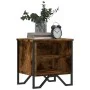 Engineered wood smoked oak bedside table 40x30x40 cm by , Nightstands - Ref: Foro24-848498, Price: 33,67 €, Discount: %