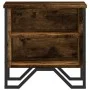 Engineered wood smoked oak bedside table 40x30x40 cm by , Nightstands - Ref: Foro24-848498, Price: 33,67 €, Discount: %