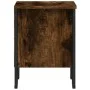 Engineered wood smoked oak bedside table 40x30x40 cm by , Nightstands - Ref: Foro24-848498, Price: 33,67 €, Discount: %