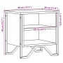 Mesita de noche madera de ingeniería roble ahumado 40x30x40 cm de , Mesitas de noche - Ref: Foro24-848498, Precio: 34,17 €, D...