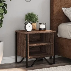 Mesita de noche madera de ingeniería marrón roble 40x30x40 cm de , Mesitas de noche - Ref: Foro24-848502, Precio: 35,65 €, De...