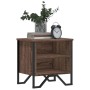 Mesita de noche madera de ingeniería marrón roble 40x30x40 cm de , Mesitas de noche - Ref: Foro24-848502, Precio: 36,18 €, De...