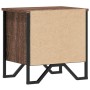Mesita de noche madera de ingeniería marrón roble 40x30x40 cm de , Mesitas de noche - Ref: Foro24-848502, Precio: 36,18 €, De...