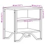 Mesita de noche madera de ingeniería marrón roble 40x30x40 cm de , Mesitas de noche - Ref: Foro24-848502, Precio: 36,18 €, De...