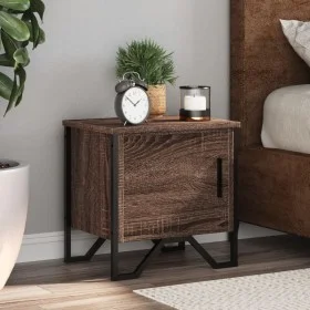 Mesitas noche 2 uds madera ingeniería marrón roble 40x30x40 cm de , Mesitas de noche - Ref: Foro24-848523, Precio: 48,85 €, D...