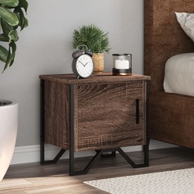Mesitas noche 2 uds madera ingeniería marrón roble 40x30x40 cm de , Mesitas de noche - Ref: Foro24-848523, Precio: 49,50 €, D...