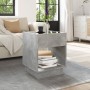 Mesa de centro con Infinity LED gris hormigón 40x40x50 cm de , Mesas de centro - Ref: Foro24-847647, Precio: 74,08 €, Descuen...