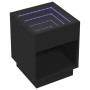 Mesa de centro con Infinity LED negro 40x40x50 cm de , Mesas de centro - Ref: Foro24-847645, Precio: 69,32 €, Descuento: %