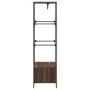 Armario de madera de ingeniería marrón roble 90x50x180 cm de , Organizadores de vestidores y perchas de barra - Ref: Foro24-8...