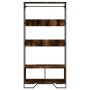 Armario de madera de ingeniería roble ahumado 90x50x180 cm de , Organizadores de vestidores y perchas de barra - Ref: Foro24-...