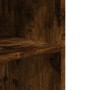 Mesa auxiliar ruedas madera ingeniería roble ahumado 55x60x78cm de , Armarios archivadores - Ref: Foro24-853159, Precio: 76,0...