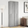 Aparador con LED madera ingeniería gris Sonoma 74x32,5x200 cm de , Aparadores - Ref: Foro24-3307896, Precio: 172,36 €, Descue...
