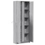 Aparador con LED madera ingeniería gris Sonoma 74x32,5x200 cm de , Aparadores - Ref: Foro24-3307896, Precio: 172,36 €, Descue...