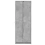 Sideboard with LED lights, engineered wood in gray concrete finish, 74x32.5x200 cm by , Sideboards - Ref: Foro24-3307894, Pri...