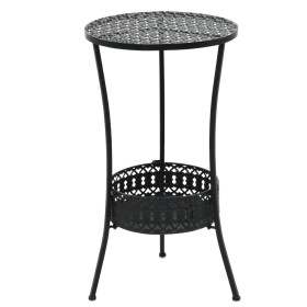 VidaXL Mesa bistró de metal negra 40x70 cm en Mesas de jardín | Comprar online en Foru.es