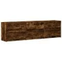 Mueble de TV LED madera ingeniería roble ahumado 180x34x50 cm de , Muebles TV - Ref: Foro24-3307930, Precio: 162,60 €, Descue...