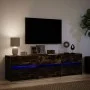 Mueble de TV LED madera ingeniería roble ahumado 180x34x50 cm de , Muebles TV - Ref: Foro24-3307930, Precio: 162,60 €, Descue...