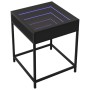 Mesita de noche con Infinity LED negra 40x40x51 cm de , Mesas de centro - Ref: Foro24-847672, Precio: 60,89 €, Descuento: %