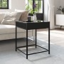 Mesita de noche con Infinity LED negra 40x40x51 cm de , Mesas de centro - Ref: Foro24-847672, Precio: 60,89 €, Descuento: %