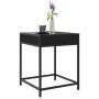 Mesita de noche con Infinity LED negra 40x40x51 cm de , Mesas de centro - Ref: Foro24-847672, Precio: 60,89 €, Descuento: %