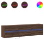 Mueble de TV de pared con LED marrón roble 180x31x45 cm de , Muebles TV - Ref: Foro24-3307939, Precio: 168,72 €, Descuento: %