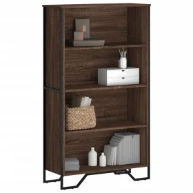 Estantería de madera de ingeniería marrón roble 80x31x137,5 cm de , Librerías y estanterías - Ref: Foro24-848633, Precio: 74,...