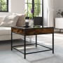 Mesa de centro con Infinity LED roble ahumado 50x50x41 cm de , Mesas de centro - Ref: Foro24-847679, Precio: 67,82 €, Descuen...
