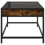 Coffee table with Infinity LED smoked oak 50x50x41 cm by , Coffee table - Ref: Foro24-847679, Price: 66,99 €, Discount: %