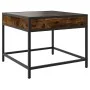 Coffee table with Infinity LED smoked oak 50x50x41 cm by , Coffee table - Ref: Foro24-847679, Price: 66,99 €, Discount: %
