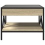Mesa de centro con Infinity LED roble Sonoma 50x50x38 cm de , Mesas de centro - Ref: Foro24-847698, Precio: 77,37 €, Descuent...