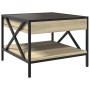 Mesa de centro con Infinity LED roble Sonoma 50x50x38 cm de , Mesas de centro - Ref: Foro24-847698, Precio: 77,37 €, Descuent...
