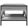Mesa de centro con Infinity LED gris Sonoma 50x50x38 cm de , Mesas de centro - Ref: Foro24-847700, Precio: 76,35 €, Descuento: %
