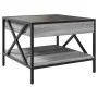 Mesa de centro con Infinity LED gris Sonoma 50x50x38 cm de , Mesas de centro - Ref: Foro24-847700, Precio: 75,58 €, Descuento: %