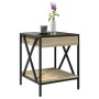 Mesa de centro con Infinity LED roble Sonoma 40x40x49 cm de , Mesas de centro - Ref: Foro24-847693, Precio: 66,40 €, Descuent...