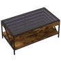 Mesa de centro con Infinity LED roble ahumado 90x50x38 cm de , Mesas de centro - Ref: Foro24-847709, Precio: 98,20 €, Descuen...