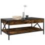 Mesa de centro con Infinity LED roble ahumado 90x50x38 cm de , Mesas de centro - Ref: Foro24-847709, Precio: 98,20 €, Descuen...