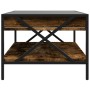 Mesa de centro con Infinity LED roble ahumado 90x50x38 cm de , Mesas de centro - Ref: Foro24-847709, Precio: 98,20 €, Descuen...