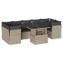 Set de sofás de jardín 8 pzas y cojines ratán sintético gris de , Conjuntos de jardín - Ref: Foro24-3266402, Precio: 628,55 €...