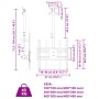 Soporte techo TV pantalla 32''-65'' Max VESA 400x400 mm 40 kg de , Soportes para monitores y televisor - Ref: Foro24-379576, ...