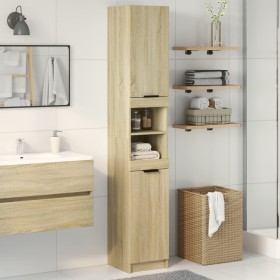 Armario de baño madera ingeniería roble Sonoma 32x34x188,5 cm de , Muebles de baño - Ref: Foro24-849656, Precio: 77,28 €, Des...
