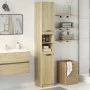 Armario de baño madera ingeniería roble Sonoma 32x34x188,5 cm de , Muebles de baño - Ref: Foro24-849656, Precio: 74,11 €, Des...