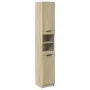 Armario de baño madera ingeniería roble Sonoma 32x34x188,5 cm de , Muebles de baño - Ref: Foro24-849656, Precio: 74,11 €, Des...