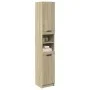 Armario de baño madera ingeniería roble Sonoma 32x34x188,5 cm de , Muebles de baño - Ref: Foro24-849656, Precio: 74,11 €, Des...