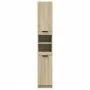 Armario de baño madera ingeniería roble Sonoma 32x34x188,5 cm de , Muebles de baño - Ref: Foro24-849656, Precio: 74,11 €, Des...