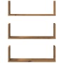 Estantes de pared 3 uds madera ingeniería artisian 58x18x18 cm de , Estantes y estanterías - Ref: Foro24-853289, Precio: 30,1...