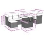Set de sofás de jardín 8 pzas y cojines ratán sintético gris de , Conjuntos de jardín - Ref: Foro24-3266752, Precio: 591,34 €...